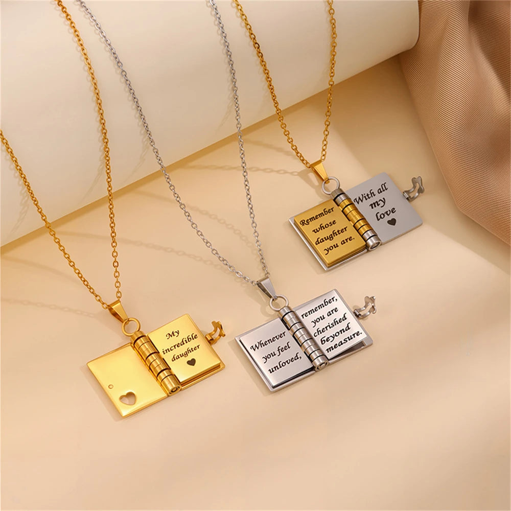 TrueBond - Book Necklace